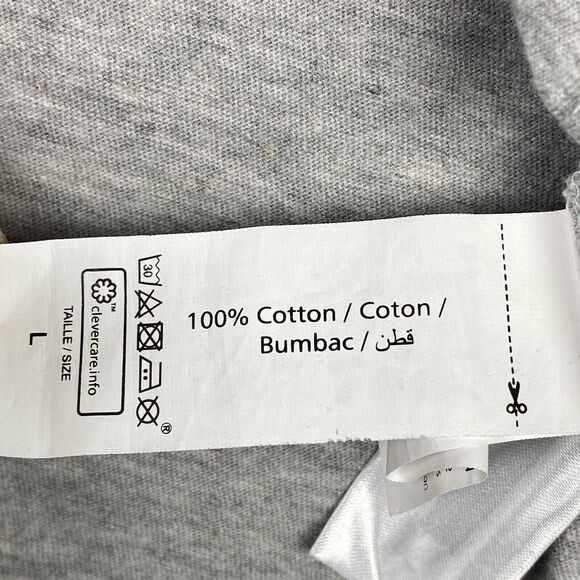 Women Only Shirt Womens Large Gray Tie-Front Embroidered‎ Top Floral Cropped - Picture 6 of 9